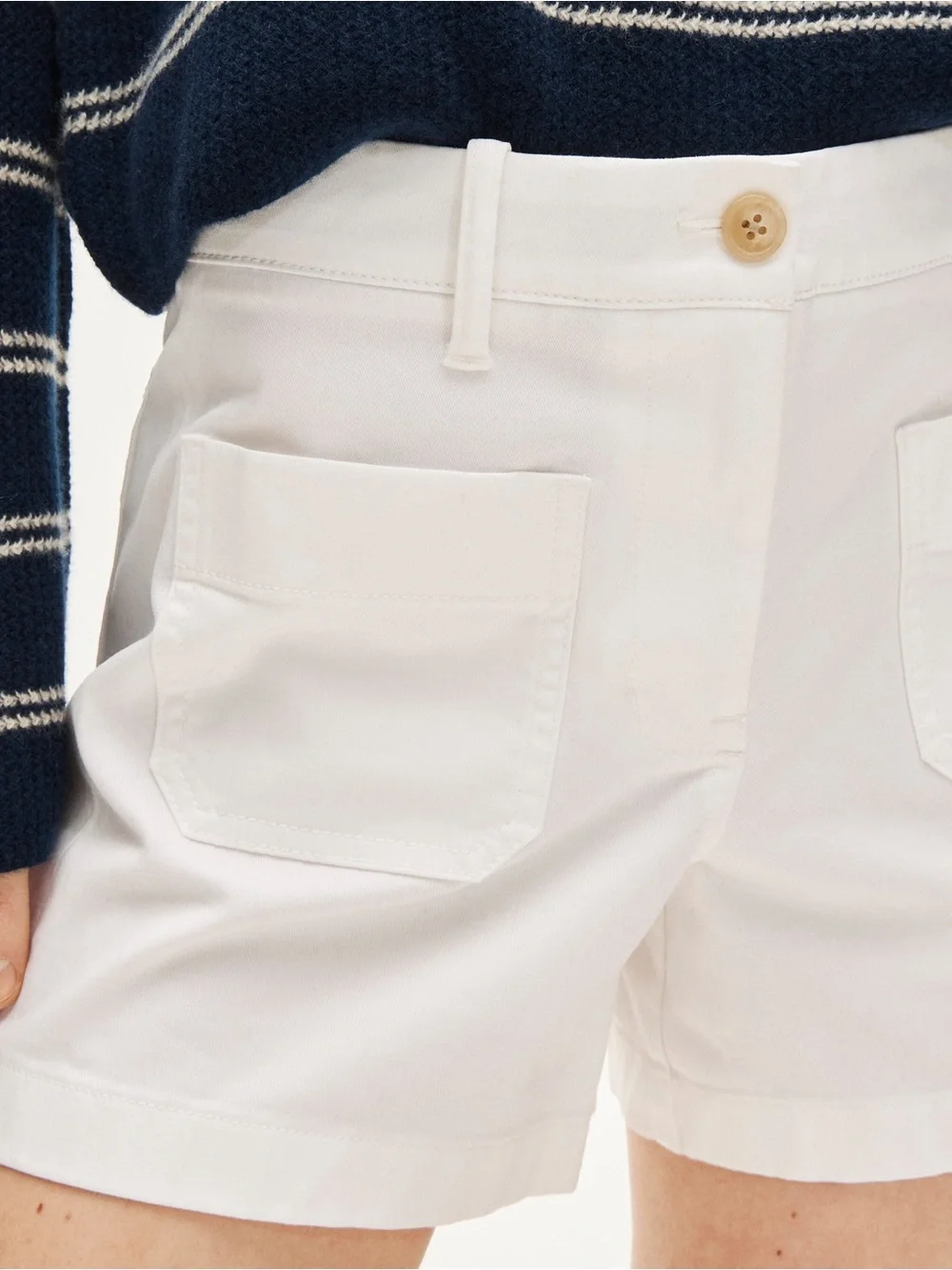J.Crew White Patch-pocket chino short Size 6 NWOT